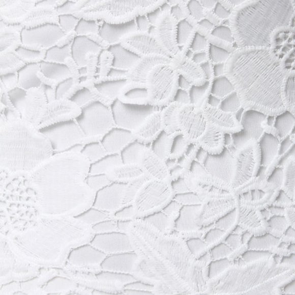 Lulu's Bursting Bouquet Ivory Lace Midi Dress XS - Picture 5 of 6